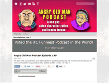 Tablet Screenshot of angryoldmanpodcast.com